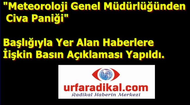 Meteoroloji Genel Müdürlüğünden Cİva Patlaması İle İlgili Açıklama Geldi