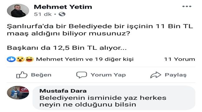 11,000 TL Maaş Alan Belediye Çalışanı Kim? Hangi Belediye?