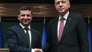 Cumhurbaşkanı Erdoğan ve Ukrayna Cumhurbaşkanı Zelenskiy Bir Araya Geldi