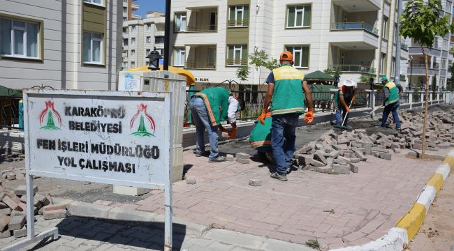 Karaköprü'de Yol Çalışmaları Devam Ediyor