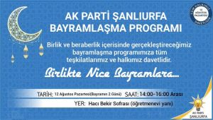 Şanlıurfa Ak Parti'de Bayramlaşma Günü