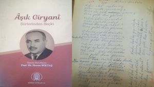 Aşık Giryani Şiirleri Kitaplaştırıldı