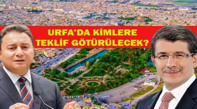 Siyaset Arenasında Hareketlilik Var, Urfa'da Kimlerin Adı Geçiyor