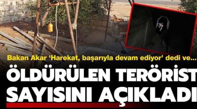 Barış Pınarı Harekatı'nda son dakika! Bakan Akar öldürülen terörist sayısını açıkladı