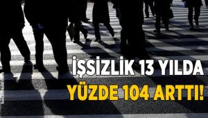 İşsizlikte rekor: 14 yılda yüzde 104 artış