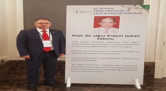 Ortopedi kongresinde ERDEM Hoca unutulmadı