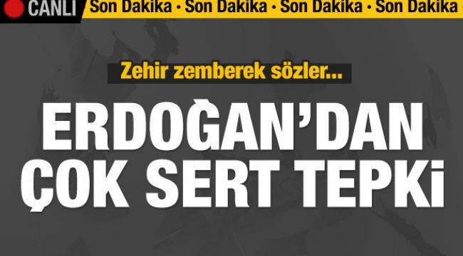 Cumhurbaşkanı Erdoğan sert konuştu