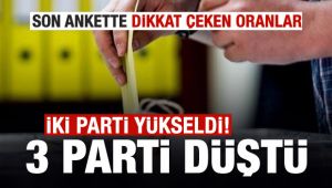 Son Ankete göre iki partinin oyları son iki ayda arttı