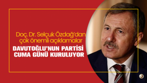 Davutoğlu’nun partisinin kuruluş dilekçesi veriliyor!