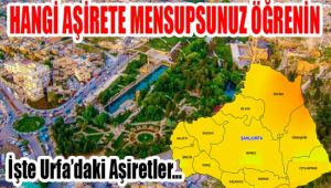 İşte İsim İsim Urfa’daki Aşiretler