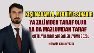 Çiftel yıllardır süregelen uyumu bozdu