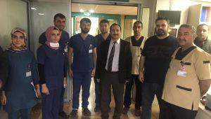 Sağlık Müdürü Erkuş, yeni yıla hastanede girdi