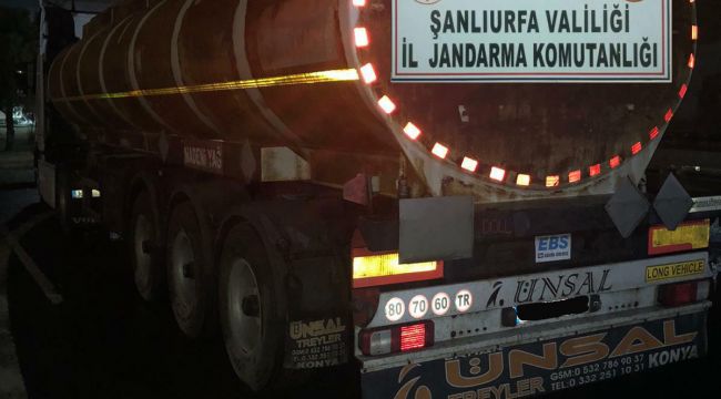 Şanlıurfa Jandarma, 31 bin ton kaçak akaryakıt ele geçirdi