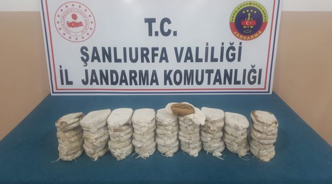 Şanlıurfa Jandarma, On kilo toz esrar ele geçirdi