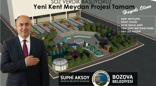 Yeni Bozova Meydanı Projesi Tamam