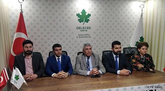 Gelecek Partisi Şanlıurfa İl Başkanı Yeşil'den Kandil Mesajı