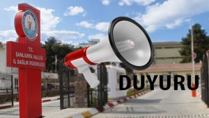 Şanlıurfa İl Sağlık Müdürlüğü Vatandaşları Uyardı