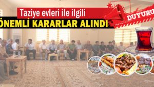 Urfa'da Kurul Kararıyla Taziye Evlerine Düzenleme Getirildi