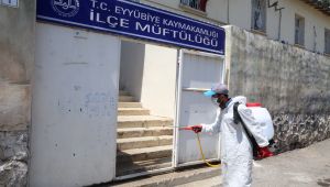 Eyyübiye Belediyesi Dezenfekte Çalışmalarını Sürdürüyor.