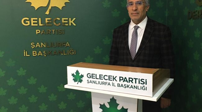 Gelecek Partisi Şanlıurfa İl Başkanından Tarım Bakanlığına Tepki