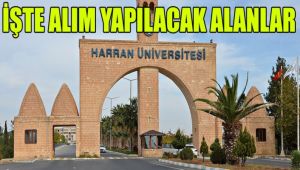 Harran Üniversitesi personel alacak!