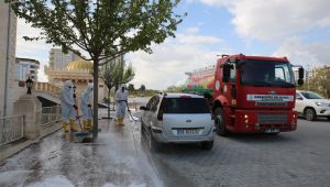 Karaköprü’de Batıkent Mahallesi Dezenfekte Edildi