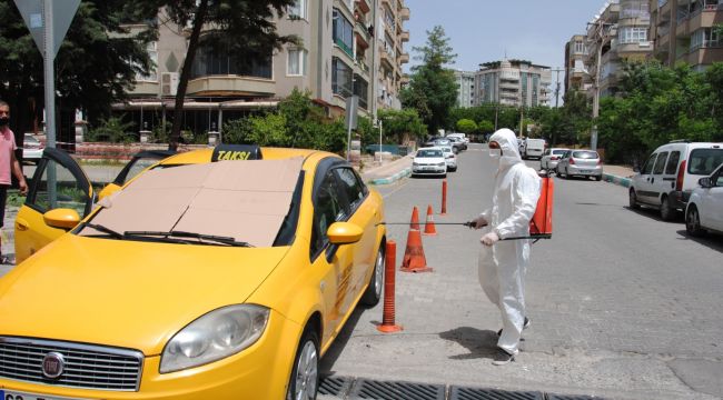 Ticari Taksiler, Büyükşehir İle Rutin Olarak Dezenfekte Ediliyor