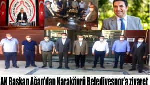 Ak Başkan Ağan’dan Karaköprü Belediyespor’a Ziyaret