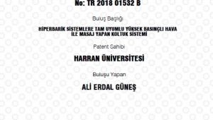 Harran Üniversitesi Tıp Alanında Bir Patent Daha Aldı