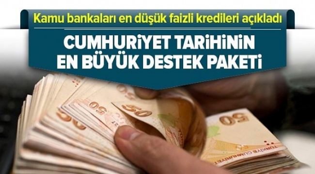 Kamu Bankalarından Tarihin En Düşük Faizi..