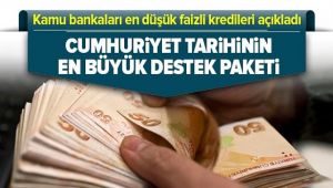 Kamu Bankalarından Tarihin En Düşük Faizi..