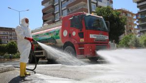 Karaköprü'de Dezenfekte Çalışması Tam Hız Devam Ediyor