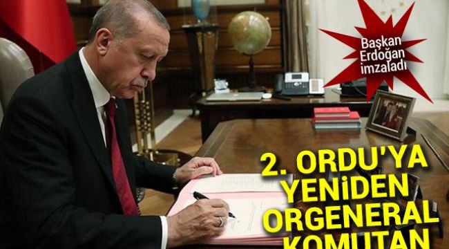 2. Ordu’ya yeniden orgeneral komutan