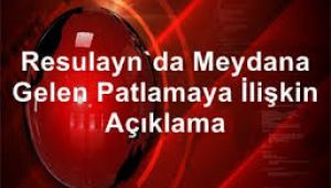 Resulayn'da Meydana Gelen Patlamalara İlişkin Basın Açıklaması