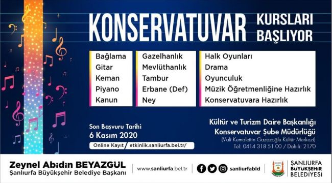 Büyükşehir’de Konservatuvar Kursları Ve Korolar Başlıyor