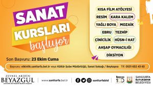 Büyükşehir'in Sanat Kursları Başlıyor