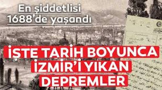  Tarihte İzmir Depremleri