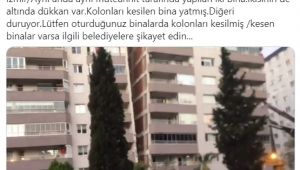 Depremde Çarpıcı Detay: Kolonları Kesilen Bina Çöktü, Kesilmeyen Ayakta