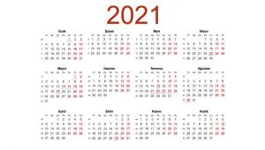 2021'de Hangi Günler Tatil Olacak
