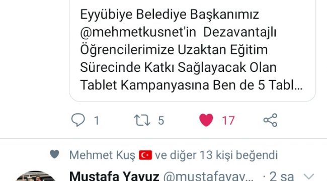 Belediye başkanı Kuş'tan öğrencilere büyük destek!