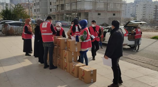 Genç Kızılay'dan 70 Aileye Yardım Yapıldı