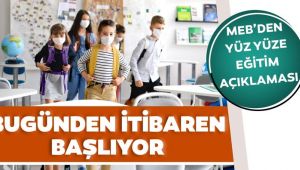 Okullar ne zaman açılacak? Milli Eğitim Bakanlığı'ndan kritik yüz yüze eğitim açıklaması...