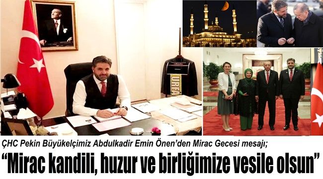 Büyükelçi Önen’den Mirac Gecesi mesajı