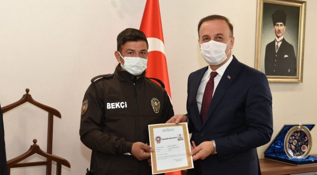 Dikkatli Bekçilere Başarı Belgesi