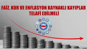 Faiz, Kur Ve Enflasyon Kaynaklı Kayıplar Telafi Edilmeli