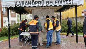 Karaköprü’de İkram Çeşmesinden Sıcak Çorba Akıyor