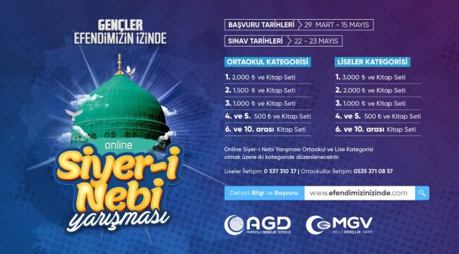 AGD, Yüzbinlerce Öğrencinin Katılım Göstereceği Online Siyer-İ Nebi Yarışması Düzenliyor