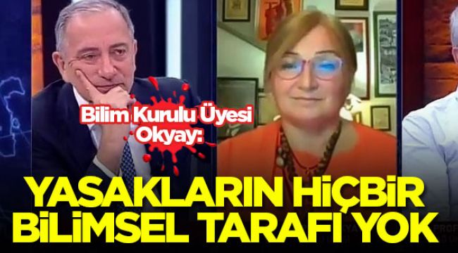 Bilim Kurulu Üyesi Okyay: Yasakların hiçbir bilimsel tarafı yok