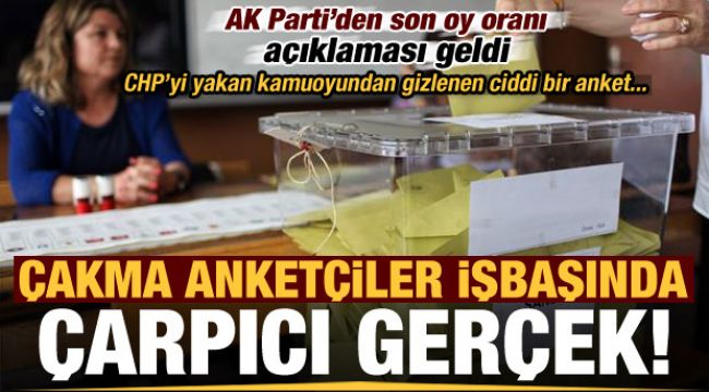 Çakma anketçiler işbaşında! AK Parti'den 'son oy oranı' açıklaması geldi