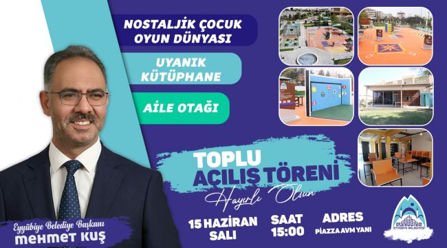 Başkan Mehmet Kuş, Toplu açılış törenine davet etti